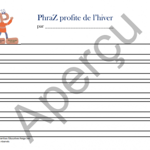 Mon histoire de PhraZ profite de l’hiver